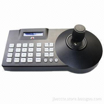 3D Keyboard for PTZ Dome Cameras with Direct Current of 9V and Aluminum Alloy Panel